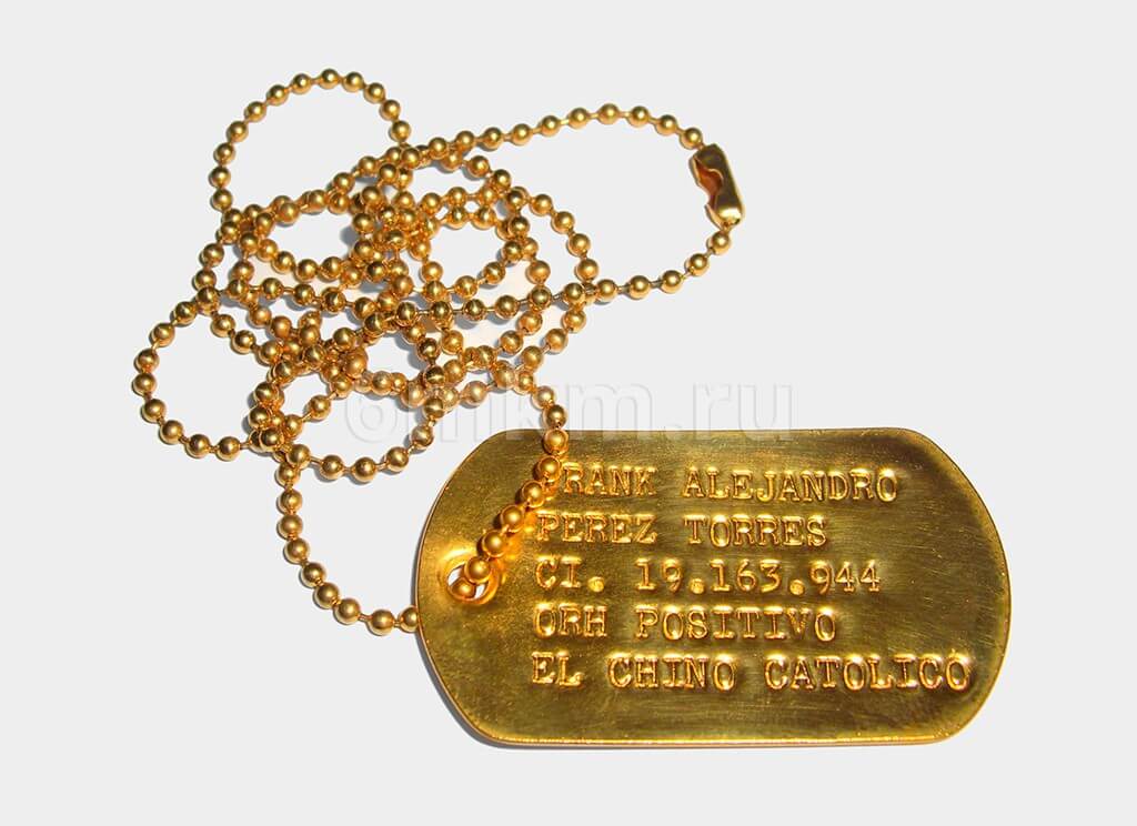 Золочение жетона