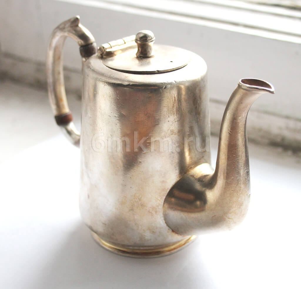 Реставрация покрытия антикварного чайника