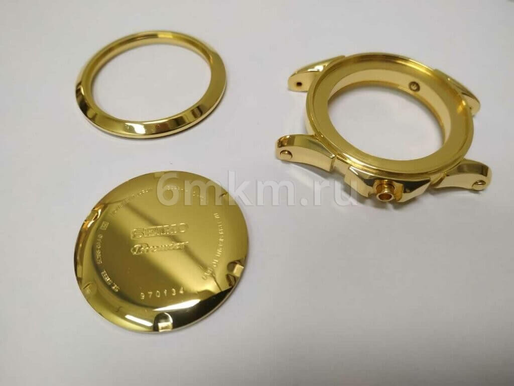 золочение корпуса часов